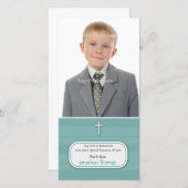 Carte photo religieux de Blue Stripes (Devant / Derrière)