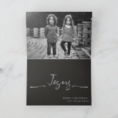 Carte photo religieux de Noël (Intérieur)