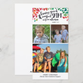 Carte photo religieux de Noël de 1h17 de James (Devant / Derrière)