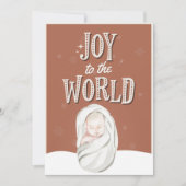 Carte photo religieux de Noël Joyeux (Devant)