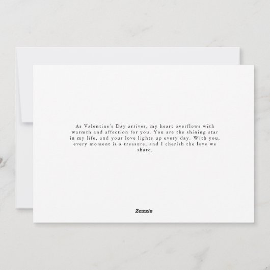 Carte photo romantique de la Saint-Valentin pour m (Dos)