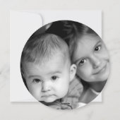 Carte photo ronde Merry and Bright (Dos)