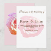 Carte photo rose (Devant / Derrière)