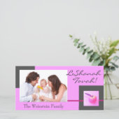 Carte photo rose d'Apple Rosh Hashanah (Debout devant)