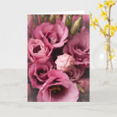 Carte photo rose de Lisianthus (Fleur jaune)