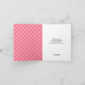 Carte photo rose piquant géométrique moderne (Intérieur)