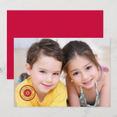 Carte photo Rosh Hashanah timbrée (Devant / Derrière)