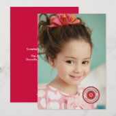 Carte photo Rosh Hashanah timbrée (Devant / Derrière)