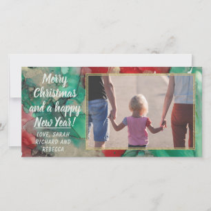 Carte photo "Rouges et verts de Noël"