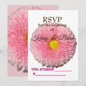 Carte photo RSVP Daisy Blossom (Devant / Derrière)