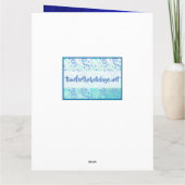 Carte photo Saint-Valentin Bleu Ombré (Dos)