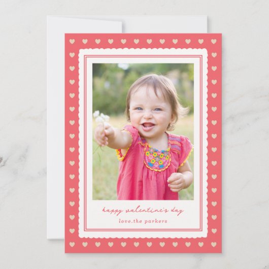 Carte photo Saint-Valentin cadre d'amour (Devant)