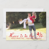 Carte photo Saint-Valentin Cœur Rouge (Devant)