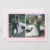 Carte photo Saint-Valentin duo cœur rose (Devant)