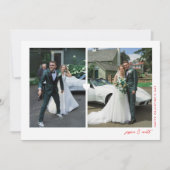 Carte photo Saint-Valentin Heart Duo Blanc (Devant)