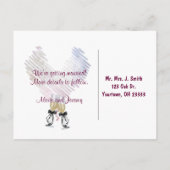 Carte photo "Sauvez la date" (Dos)