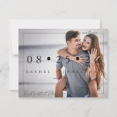 Carte Photo Script 2 | Enregistrer La Date (Devant)