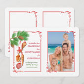 Carte photo Seashell Christmas (Devant / Derrière)