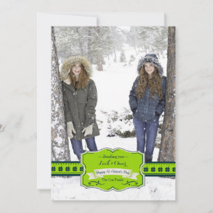 Carte photo shamrock