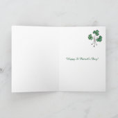 Carte photo Shamrock de la fête de la Saint Patric (Intérieur)