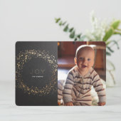 Carte photo Shimmer Peint Wreath Christmas (Debout devant)