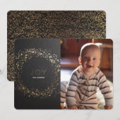 Carte photo Shimmer Peint Wreath Christmas (Devant / Derrière)