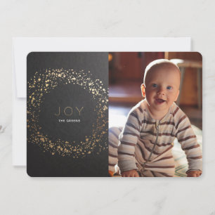 Carte photo Shimmer Peint Wreath Christmas