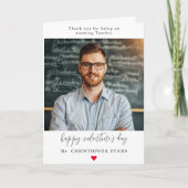 Carte photo simple de la Saint Valentin pour ensei (Devant)