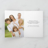 Carte photo simple de Noël de manuscrit de Joyeux (Intérieur)