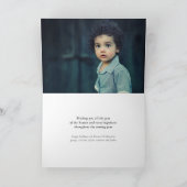 Carte photo simple de vacances de manuscrit (Intérieur)