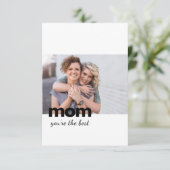 Carte photo simple élégant fête des mères (Debout devant)