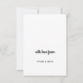 Carte photo simple élégant fête des mères (Dos)