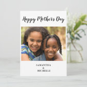 Carte Photo simple Fête des mères (Debout devant)