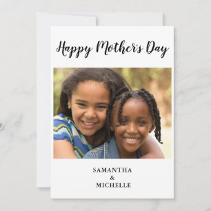 Carte Photo simple Fête des mères