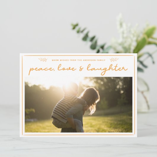 Carte photo simple minimal moderne de manuscrit (Debout devant)