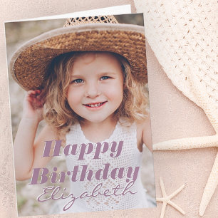 Carte Photo simple moderne Accueil d'anniversaire