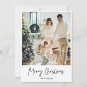 Carte Photo simple moderne | Joyeux Noël (Devant)