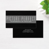 Carte photo simple Photographe noir (Bureau)