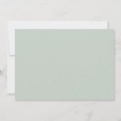 Carte photo simple vert clair pour annoncer la dat (Dos)