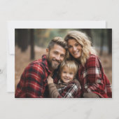 Carte photo Sleepy Highland Cow Flat Christmas (Dos)