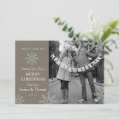 Carte photo Snowflake | Photos personnalisées (Debout devant)