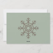 Carte photo Snowflake | Photos personnalisées (Dos)