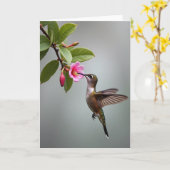 Carte photo Soft Haze Bird (Fleur jaune)