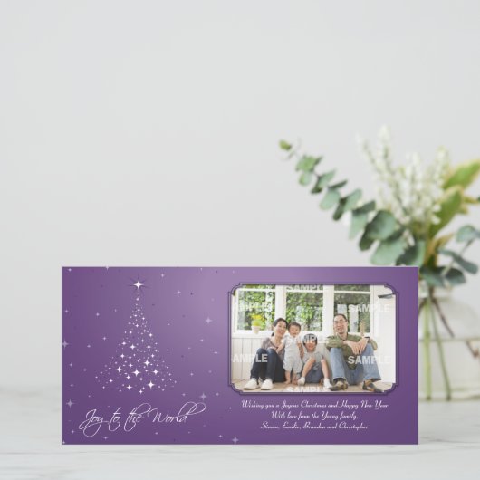 Carte photo Sparkly Joy (Debout devant)