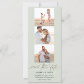 Carte Photo Strip Photo Booth Wedding Enregistrer la dat (Devant)