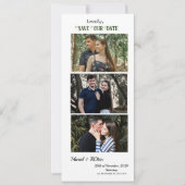 Carte Photo Strip Save the Date (Devant)