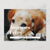 Carte photo style retro Joyeuses Fêtes (Devant)