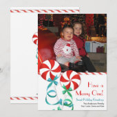 Carte photo sucré Noël (Devant / Derrière)