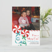 Carte photo sucré Noël (Debout devant)