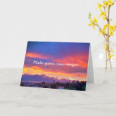 Carte Photo Sunset Moderne Faites Votre Propre Script Ma (Fleur jaune)